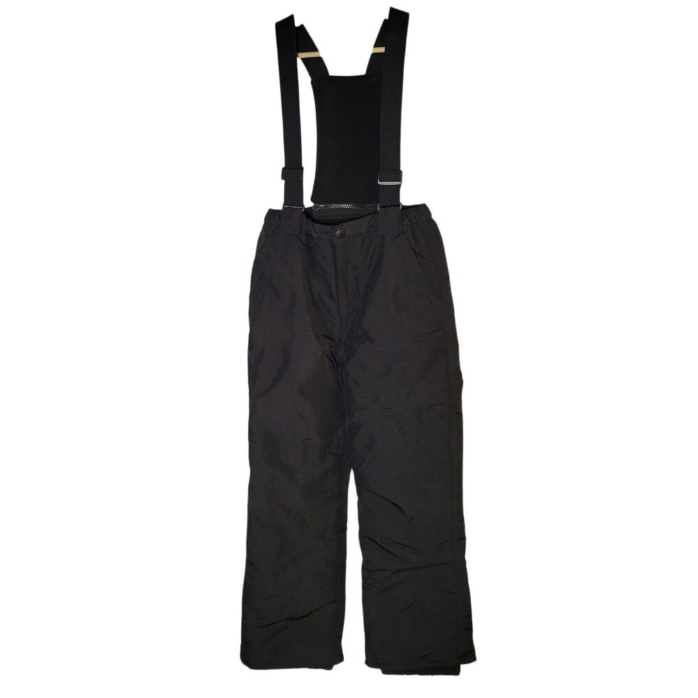 NWT The Children's Place Black Snow Pants Bib Overalls Ski Pants Kids Size 10